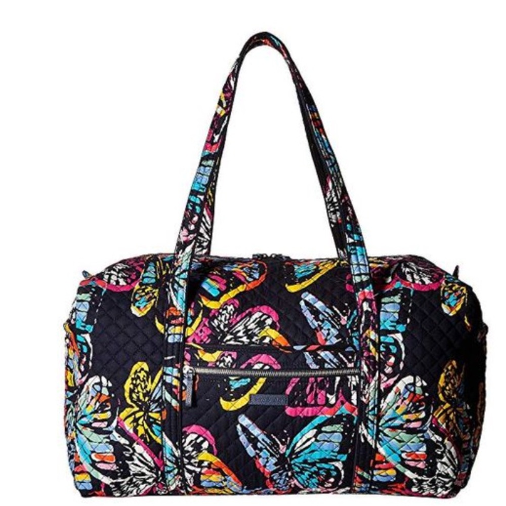 Vera Bradley Iconic Large Travel Duffel in Butterfly Flutter